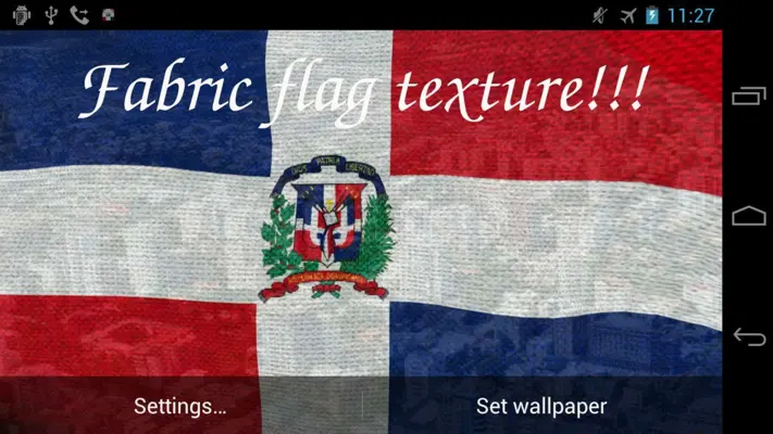 Dominican Flag android App screenshot 0